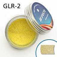 Радужные блёстки (глиттер), жёлтые, GLR-2, банка 7г.