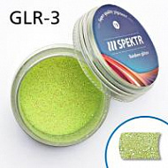 Радужные блёстки (глиттер), лимонные, GLR-3, банка 7г.